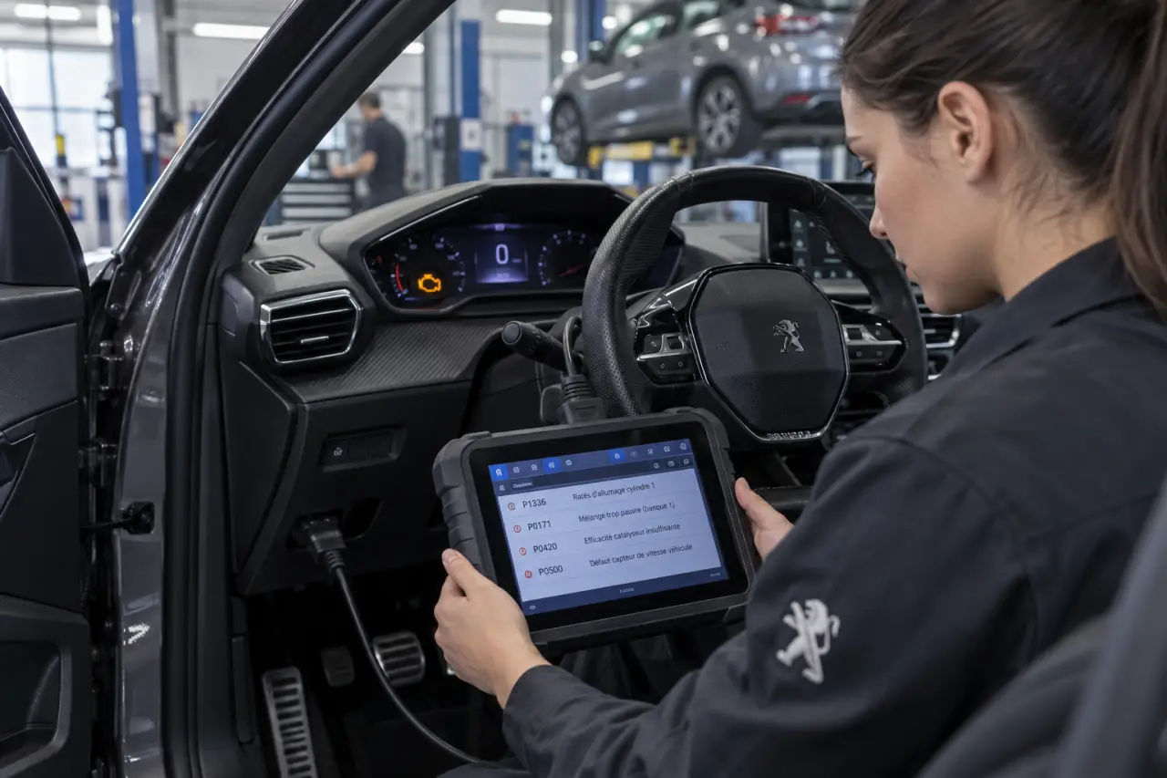 Valise diag Peugeot : effacer un voyant sans réparer la panne reste une erreur