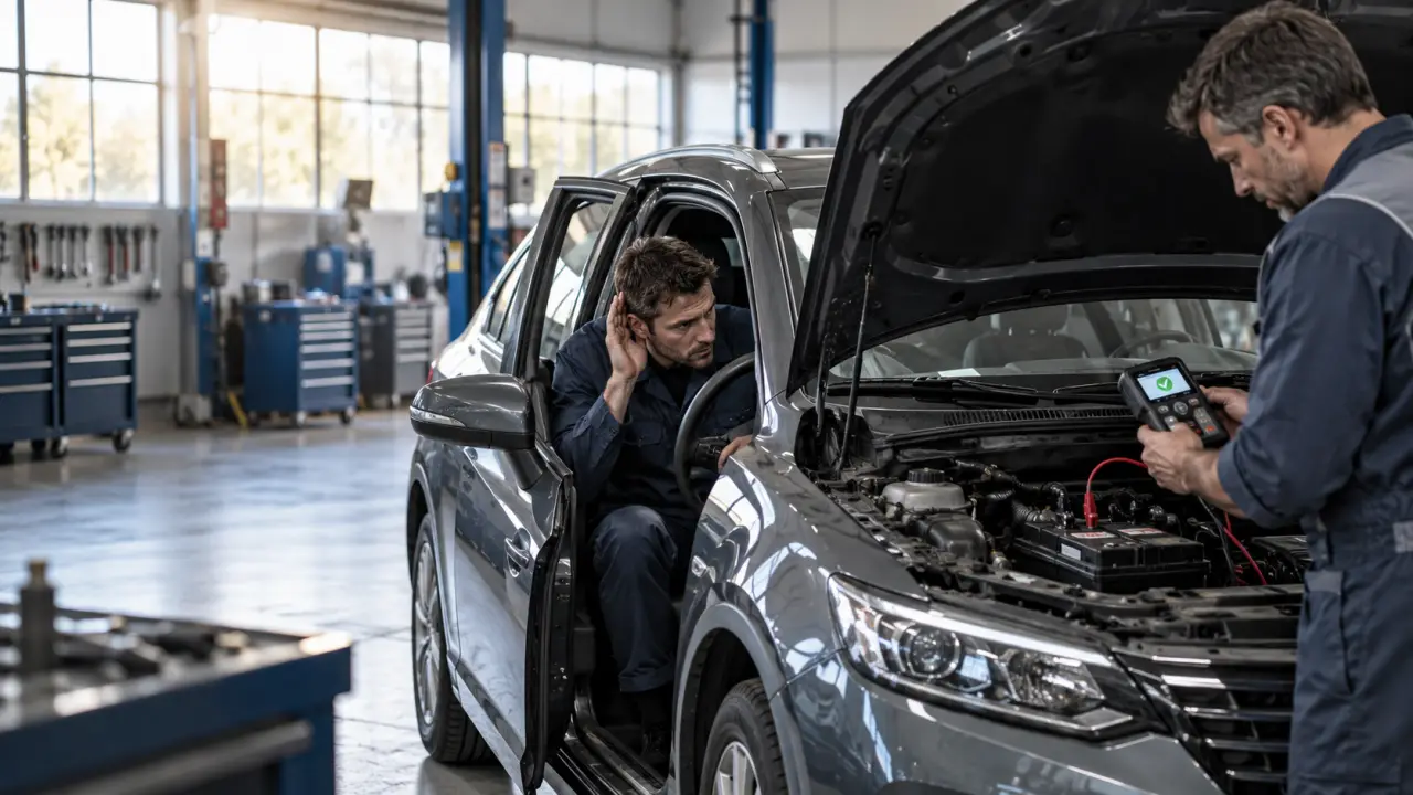Voiture qui ne démarre pas mais batterie OK : le bruit change tout au diagnostic