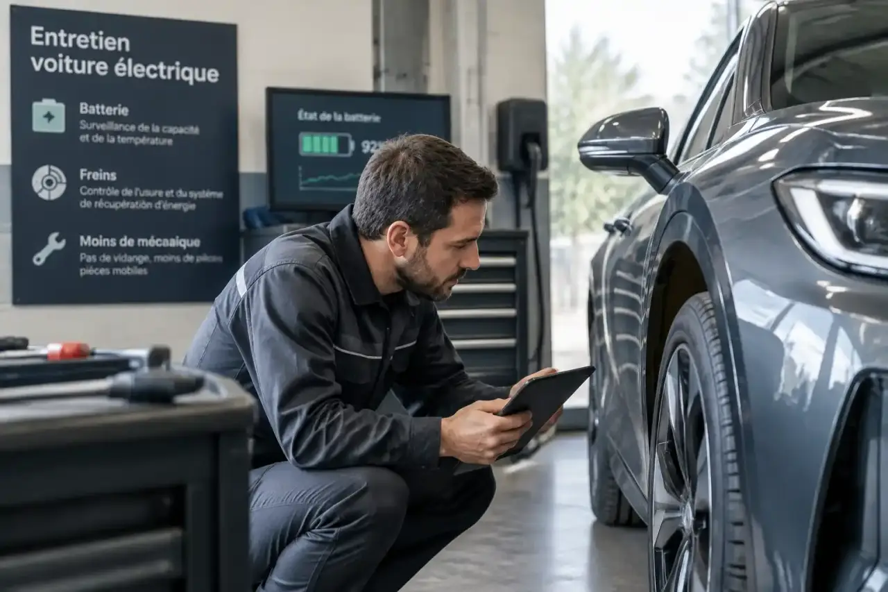Entretien d’une voiture électrique : moins de mécanique, mais une batterie et des freins à surveiller