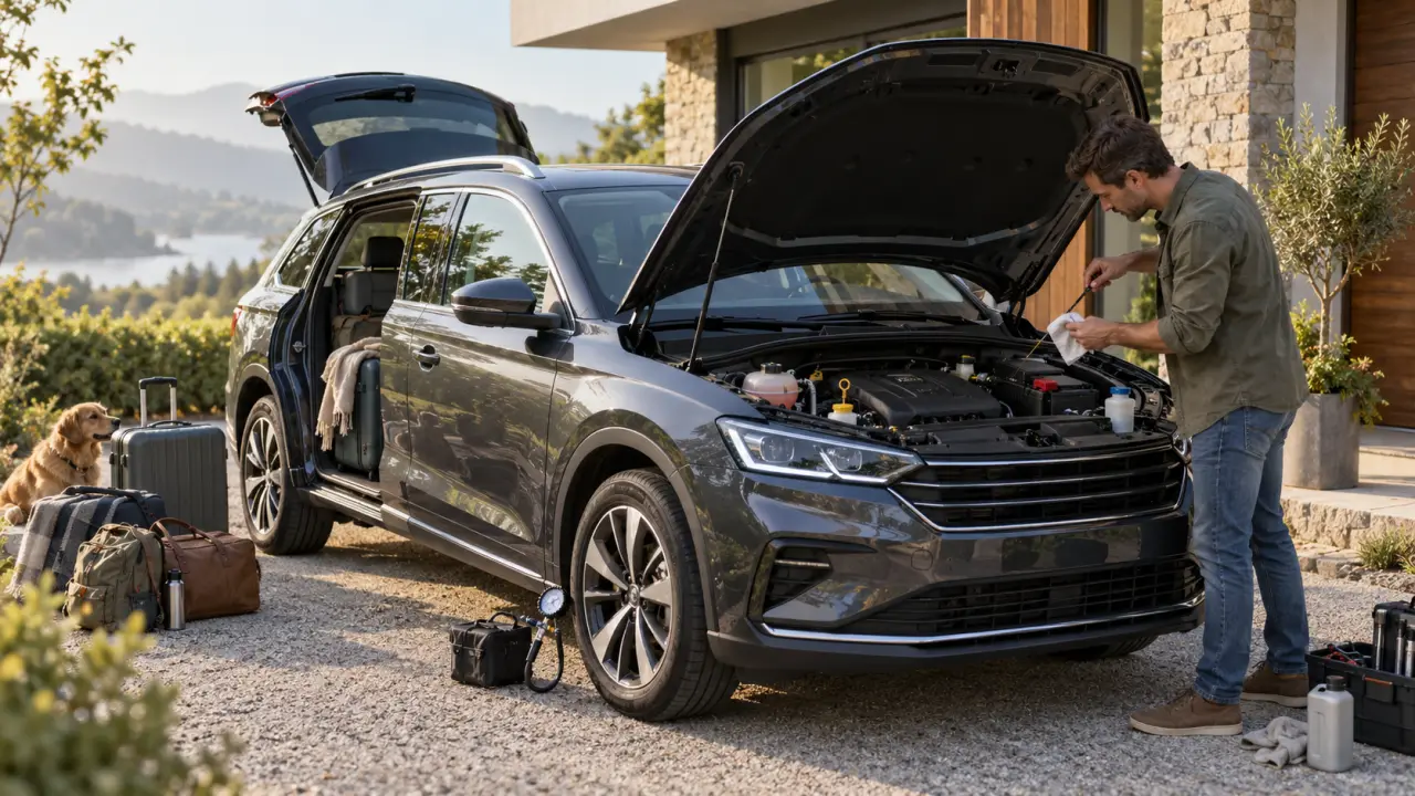 Avant un road trip, contrôlez 7 points mécaniques avant de charger la voiture