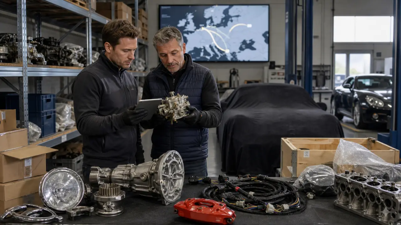 Gros plan sur un piston et des engrenages mécaniques sur fond de plan technique