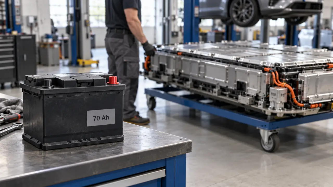 Poids d’une batterie de voiture : 18 à 20 kg en 70 Ah, plusieurs centaines en électrique